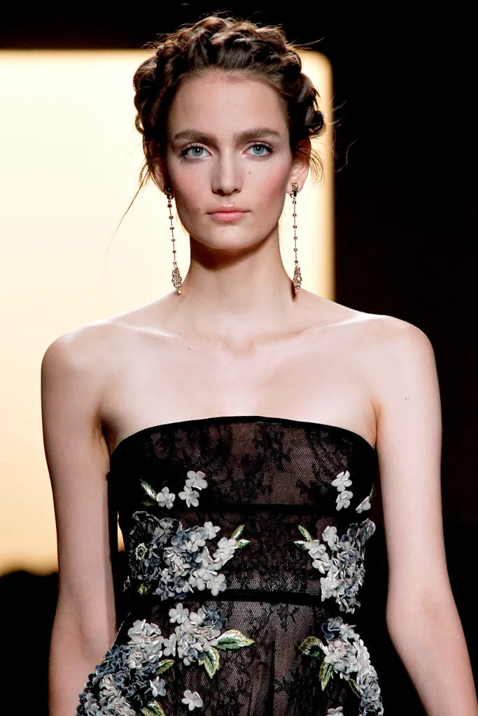 Spring 2012 Valentino Net & Floral Strapless Runway Dress by Maria Grazia Chiuri & Pierpaolo Piccioli