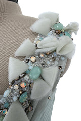 Prettiest Resort 2009 Valentino by Alessandra Facchinetti Look 16 Palest Dusty Green Silk Organza Dress