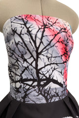 Superb Fall 2013 Mary Katrantzou Runway Print From Look 7 Strapless Bubble Skirt Mini Dress