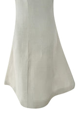 Documented Spring 1969 Christian Dior by Marc Bohan Haute Couture Stiffened Silk A-Line Dress