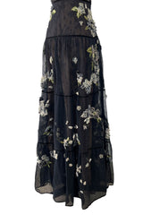 Spring 2012 Valentino Net & Floral Strapless Runway Dress by Maria Grazia Chiuri & Pierpaolo Piccioli