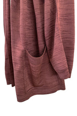 Late 1980s Early 1990s Azzedine Alaia Oversized Knit Cardigan Sweater w Pockets & X-long Sleeves