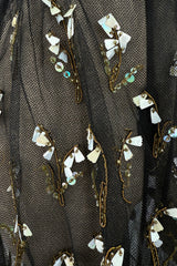 Beautiful Fall 2019 Christian Dior by Maria Grazia Chiuri Runway Look 36 Black Net Bead & Sequin Over Skirt
