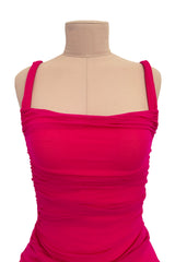 Spring 1990 Giorgio di Sant Angelo Pink Stretch Bodysuit & Skirt