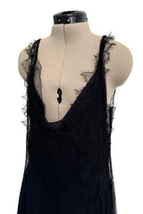 Prettiest Fall 2006 Christian Dior by John Galliano Black Silk & Net Dress w Beaded Detail