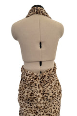 Gorgeos Spring 2007 Jean Louis Scherrer by Stephane Rolland Leopard Print Silk Chiffon Dress