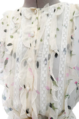 Dreamiest Resort 2020 Valentino by Pierpaolo Piccioli Runway Look 23 Silk Chiffon Print Dress