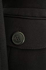 Pre-Fall 2011 Christian Dior by John Galliano Black Silk Suit w Back Flared Skirt & Gathered Detailed Jacket