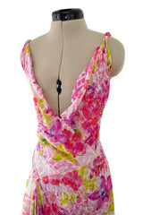 Outstanding Resort 2023 Versace by Donetella Versace Look 18 Tribute to Spring 2004 Pink Dress