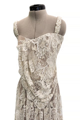 Outstanding Spring 1993 Giorgio Armani Runway Hand Beaded Sequin & Pearl Skirt & Corset Dress Set