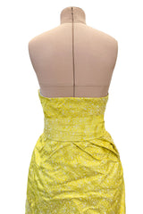 Rare Fall 2007 Nina Ricci by Olivier Theyskens Runway Look 38 Gold Metal Thread Dress