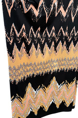 1970s Lanvin by Jules-Francois Crahay Easy-to-Wear Printed Jersey Caftan Dress