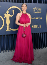 Gorgeous Pre-Fall 2011 Alexander McQueen by Sarah Burton Pink Silk Chiffon Dress w Jeweled Belt