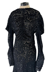 Amazing Fall 2002 Christian Dior by John Galliano Runway Look 32 Bias Cut Silk Velvet Devore Backless Dress