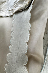 Documented Spring 1969 Christian Dior by Marc Bohan Haute Couture Stiffened Silk A-Line Dress