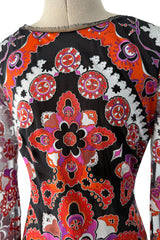 Fantastic Spring 2012 Emilio Pucci by Peter Dundas Runway Look 10 Coral Print Open Back Dress