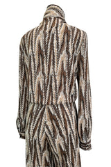 Fabulous Fall 1975 Diane Von Furstenberg Soft T-Shirt Feel Jersey Printed Jumpsuit