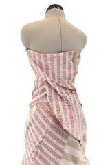 Fall 2005 Vivienne Westwood 'Propaganda' Runway Stripe & Tulle Corset & Skirt Dress Set