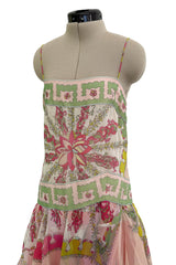 Spectacular Spring 2012 Emilio Pucci by Peter Dundas Runway Look 14 Pink Print Dress w Multi Layered Skirt
