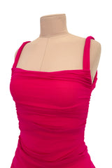 Spring 1990 Giorgio di Sant Angelo Pink Stretch Bodysuit & Skirt