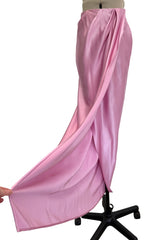 Prettiest Early 1990s Emanuel Ungaro Haute Couture Rose-Pink Silk Wrap Skirt & Tank Top Set Dress