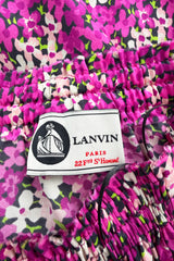 Prettiest Resort 2010 Lanvin by Alber Elbaz Look 39 Version Pink Floral Silk Strapless Dress