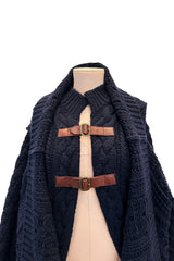 Fall 2006 Alexander McQueen 'The Widows of Culloden' Convertible Cashmere Wool Sweater Cardigan Jacket