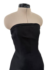Spring 1987 Yves Saint Laurent Runway Mini Dress w Floor Length Back Bow