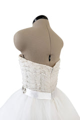 Pretty Fall 2011 Oscar de la Renta Runway White Tulle, Sequin & Rhinestone Dress