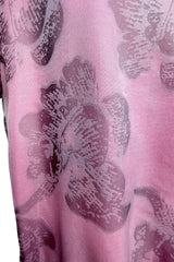 Prettiest Spring 2019 Giorgio Armani Runway Look 38 Dusty Pink Silk Organza Printed Floral Dress
