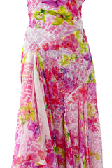 Outstanding Resort 2023 Versace by Donetella Versace Look 18 Tribute to Spring 2004 Pink Dress