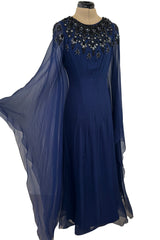 Cruise 2009 Christian Dior by John Galliano Beaded Silk Chiffon Caftan Dress