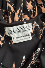 1970s Lanvin by Jules-Francois Crahay Easy-to-Wear Printed Jersey Caftan Dress