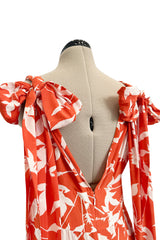 Prettiest Spring 2020 Oscar de la Renta by Laura Kim & Fernando Garcia Silk Print Halter Dress