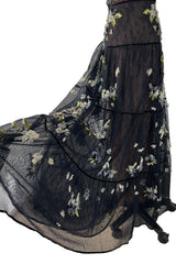 Spring 2012 Valentino Net & Floral Strapless Runway Dress by Maria Grazia Chiuri & Pierpaolo Piccioli