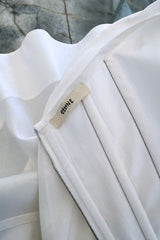 Rare Spring 2016 Celine by Pheobe Philo Runway Look 28White Cotton Boned Corset Top