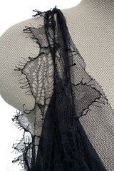 Prettiest Fall 2006 Christian Dior by John Galliano Black Silk & Net Dress w Beaded Detail