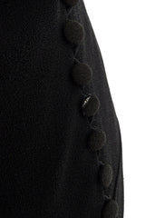 Fantastic Spring 1999 John Galliano Runway Look 11 Black Bias Cut Dress w Wide Strap Open Back