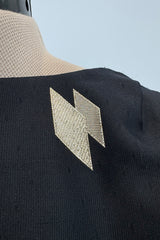 Christian Dior Spring 1979 Backless Gold & Black Dress