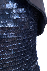 Outstanding Spring 2011 Giorgio Armani Runway Look 60 & Ad Campaign Strapless Blue Sequin Dress