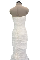 Divine Spring 2010 Oscar de la Renta Bridal Collection Strapless Ruffled Silk Organza, Silk Chiffon & Net Wedding Dress