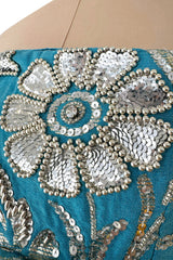 Extraordinary Cruise 2008 Christian Dior by John Galliano Look 60 Turquoise Dress w Crystals
