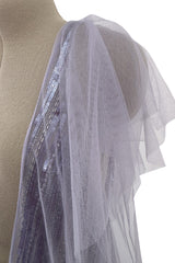 Extraordinary Spring 2012 Alexandre Vauthier Custom Sample Pale Lavender Silk Net & Sequin dress