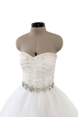 Pretty Fall 2011 Oscar de la Renta Runway White Tulle, Sequin & Rhinestone Dress