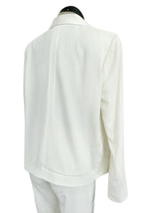 Minimalist Resort 2011 Celine by Phoebe Philo Runway Look 23 White Jacket & Pant Suit