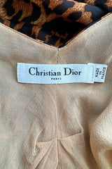 Spring 2008 Christian Dior by John Galliano Runway Look 29 Version Leopard Silk Chiffon Dress