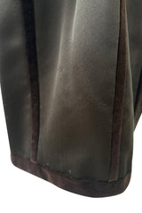 Fall 1988 Yves Saint Laurent Haute Couture Runway Look 79 Strapless Dress w Bows & Matching Cape