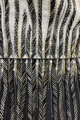 Exceptional Spring 1997 Nina Ricci by Gerard Pipart Haute Couture Runway Black & White Strapless w Beaded Details