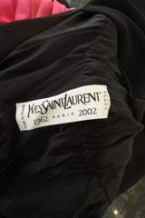 Spring 2002 / Fall 1984 Yves Saint Laurent Haute Couture Final Collection Black Silk Chiffon Dress
