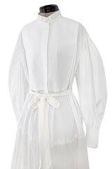 Spring 2020 Valentino by Pierpaolo Piccioli Runway White 'Le Blanc' Tuxedo Front Dress